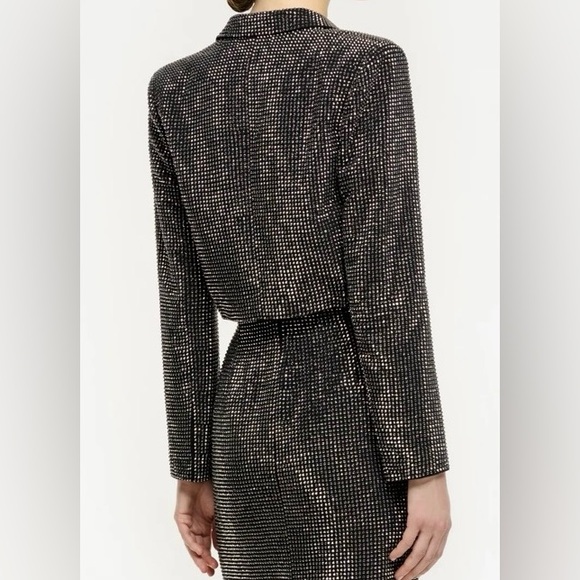 NWT NIB Roland Mouret Diamante Embellished Cropped Jacket - Size 10 / UK 14 - Picture 2 of 14